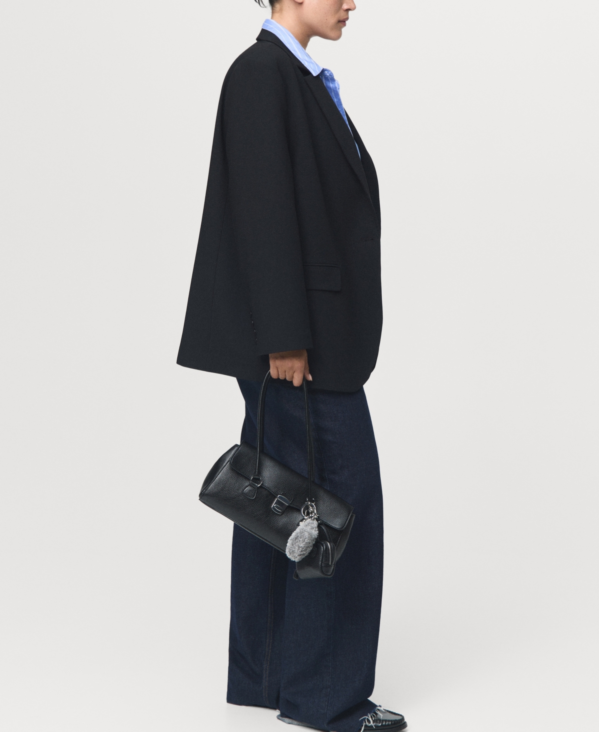 Mango Women's Flap Pockets Straight Blazer