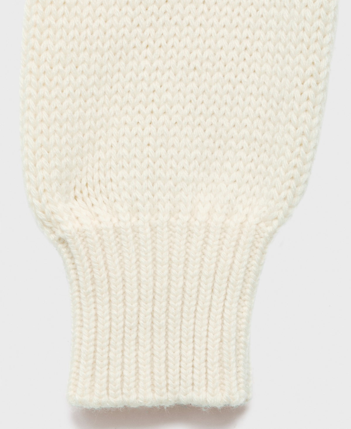 Mango Women's Tie Slits Knitted Sweater In White
