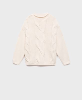 MANGO - Women's Oversized Cable-Knit Sweater