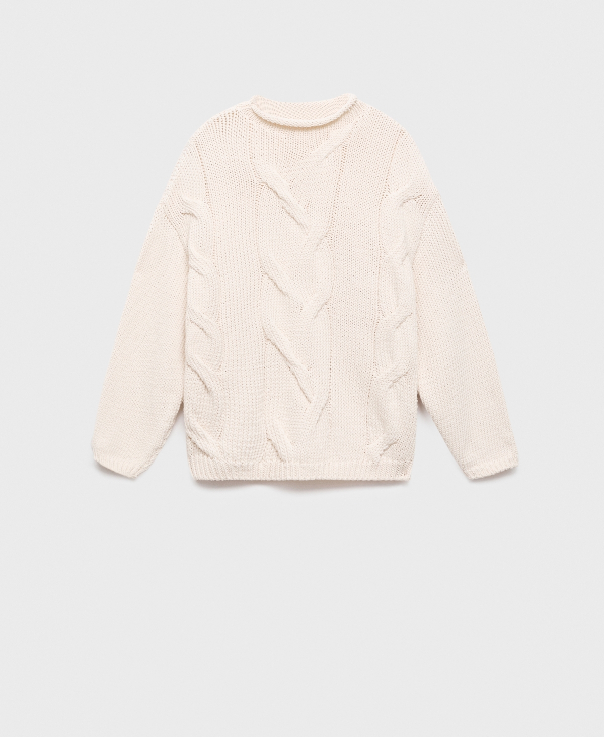 Mango Women's Oversized Cable-Knit Sweater