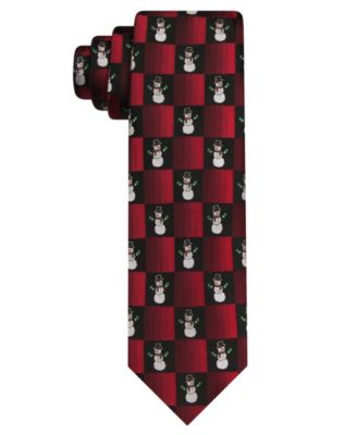 Hallmark Holiday Traditions - Men's Snowman and Square Slim Tie