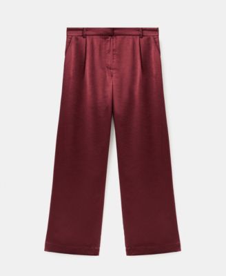 Women's Satin Wide-Leg Pants