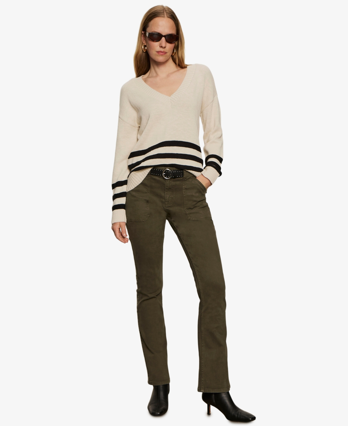 Sanctuary Women's Classic V-neck Sweater