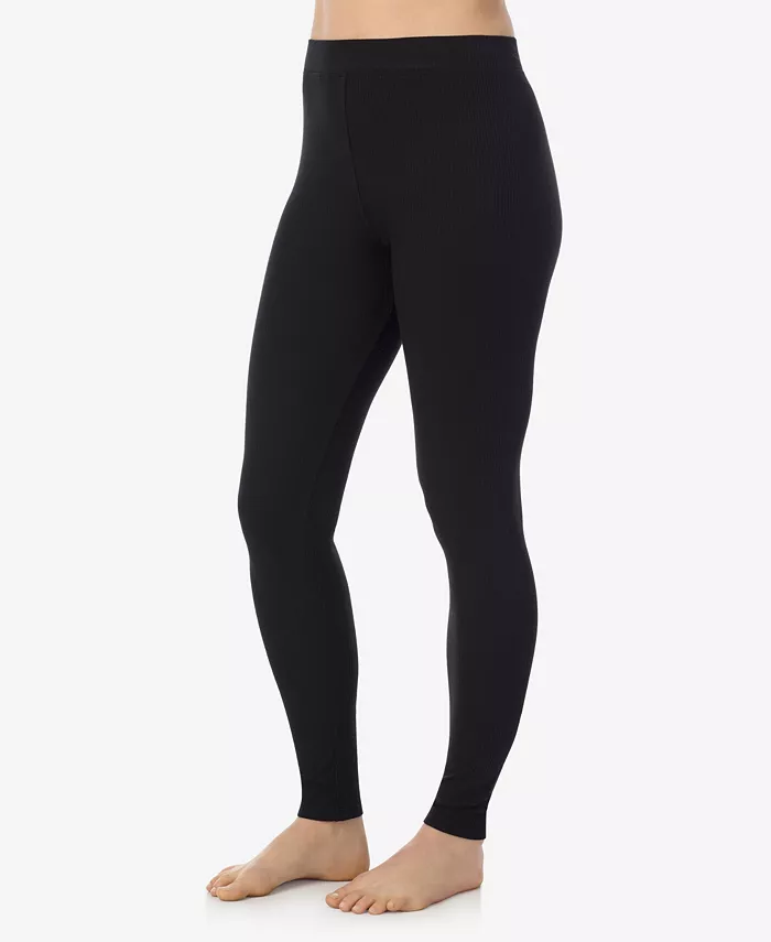 Stretch Rib Knit Leggings - thumbnail 2