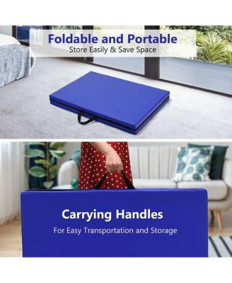 6 x 2 Feet Gymnastic Mat with Carrying Handles for Yoga