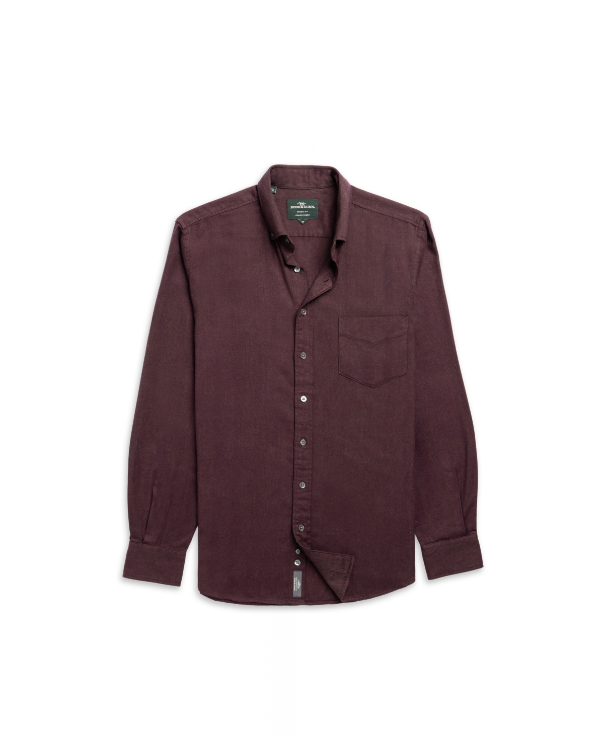 Rodd & Gunn Rodd And Gunn Barrhill Long Sleeve Slim Fit Shirt In Purple