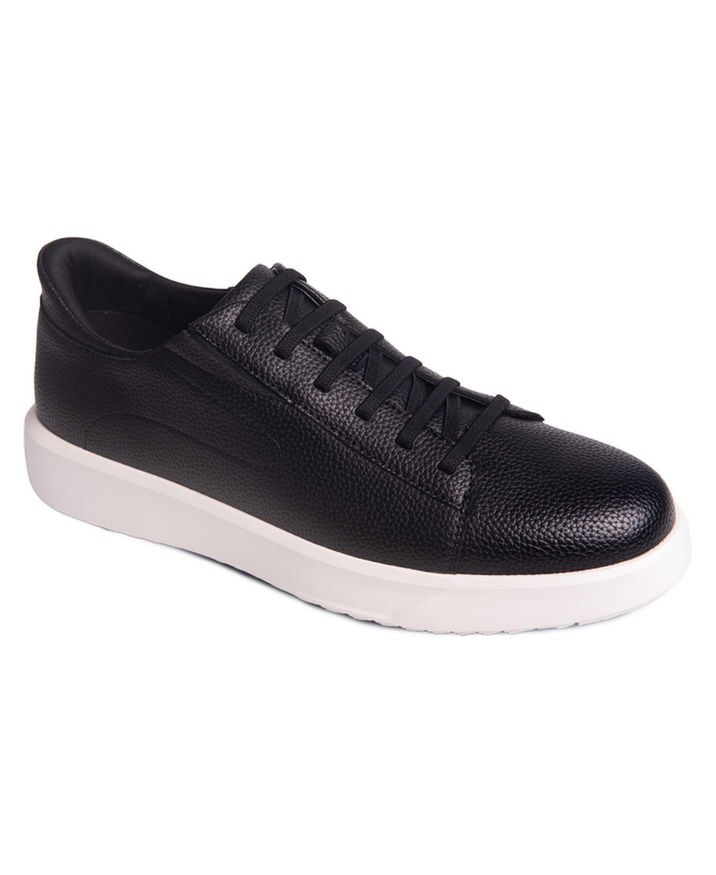 Мужские кроссовки Marc Joseph New York River St Hands-Free Slip On Technology Leather Fashion, цвет: Чёрный кожаный — фото 1