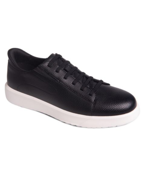 Мужские кроссовки Marc Joseph New York River St Hands-Free Slip On Technology Leather Fashion, цвет: Чёрный кожаный