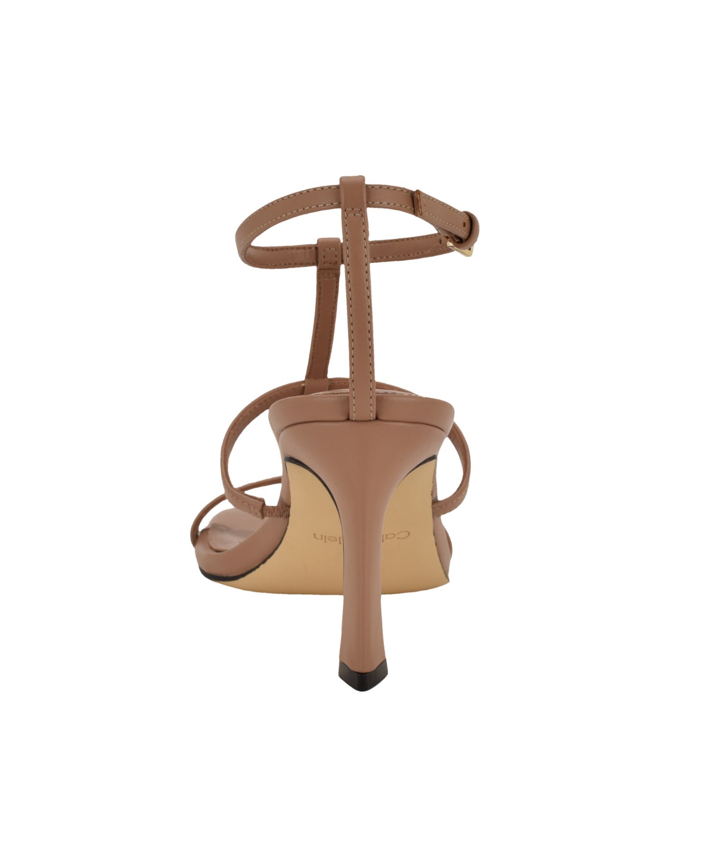 Женские сандалии Calvin Klein Pelara Caged Strappy Stiletto, цвет: Светлый натуральный — фото 3