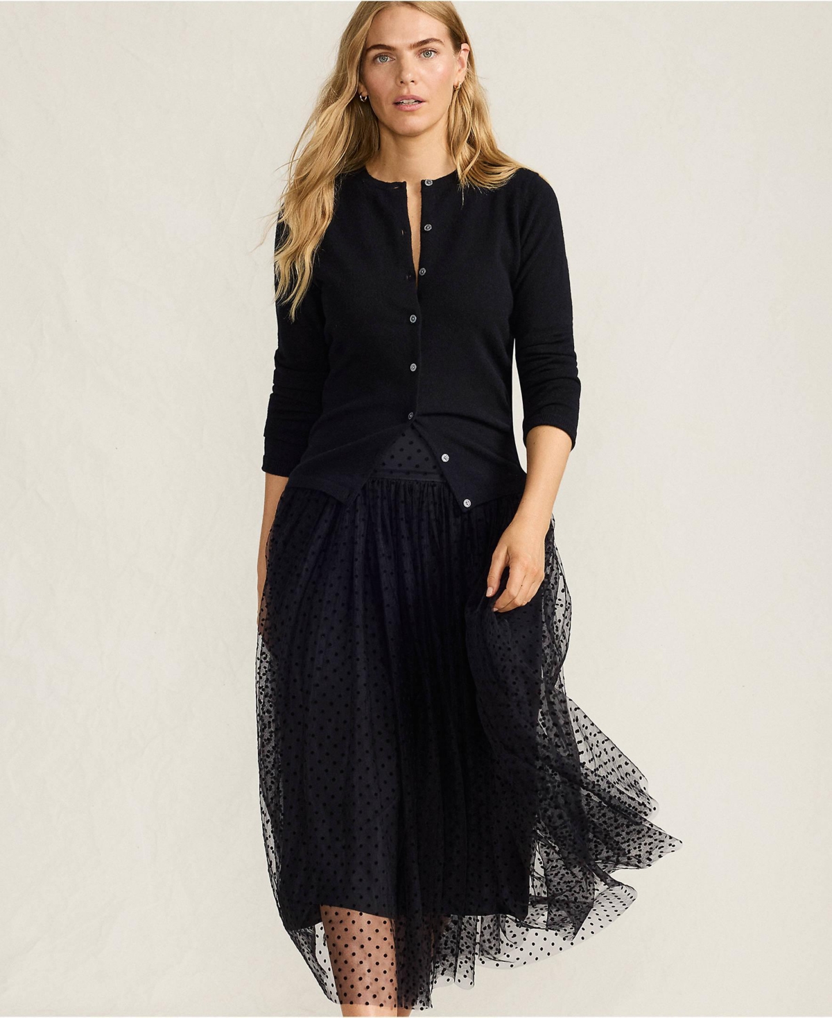 Lands' End Women's Tulle Midi Skirt