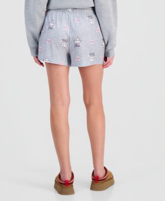 Juniors' Marie Valentine's Day Brushed Jersey Lounge Shorts