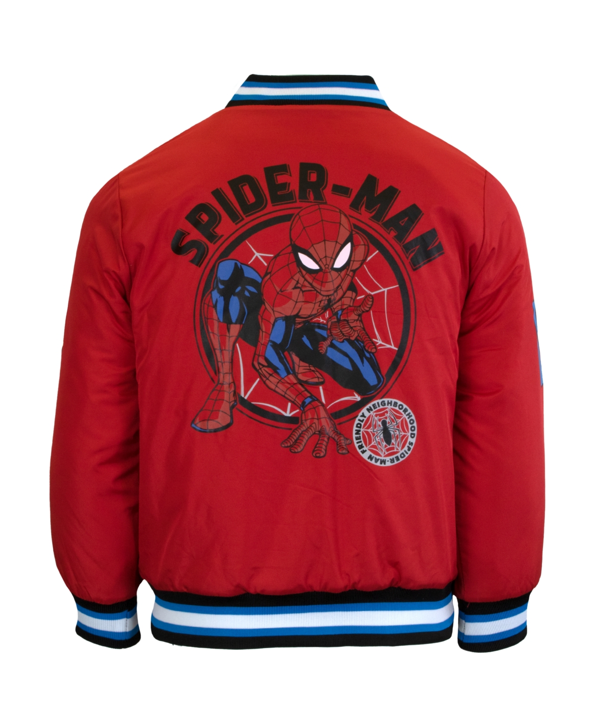Spider-Man Big Boys Superheroes Long Sleeve Zip Up Bomber Jacket