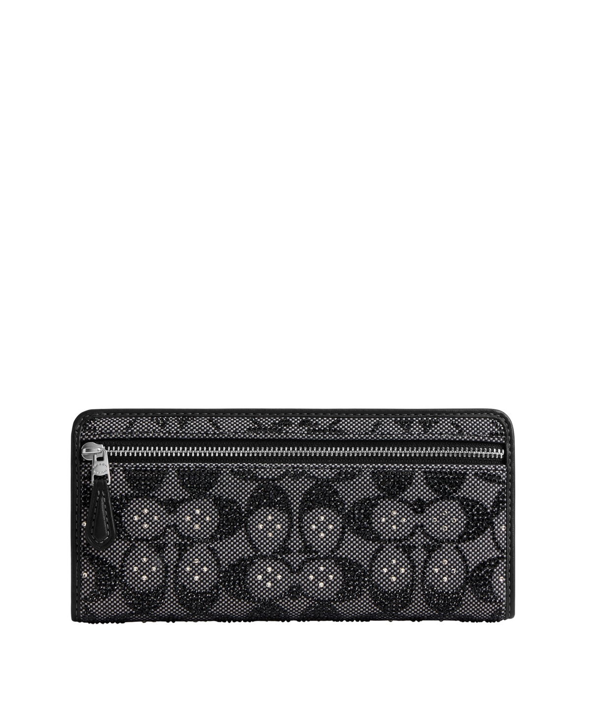 Coach Essential Crystal Signature Jacquard Slim Wallet