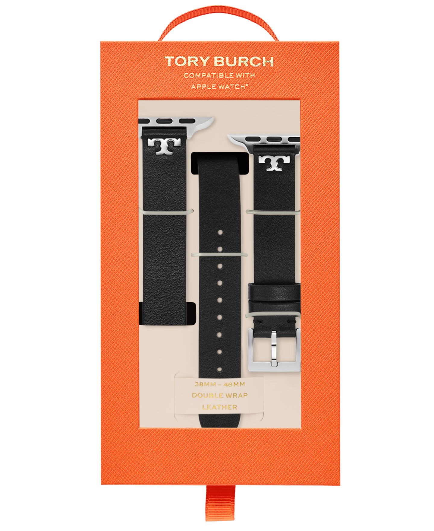Женский ремешок для часов Tory Burch The T Double Wrap Band For Apple Watch — фото 6
