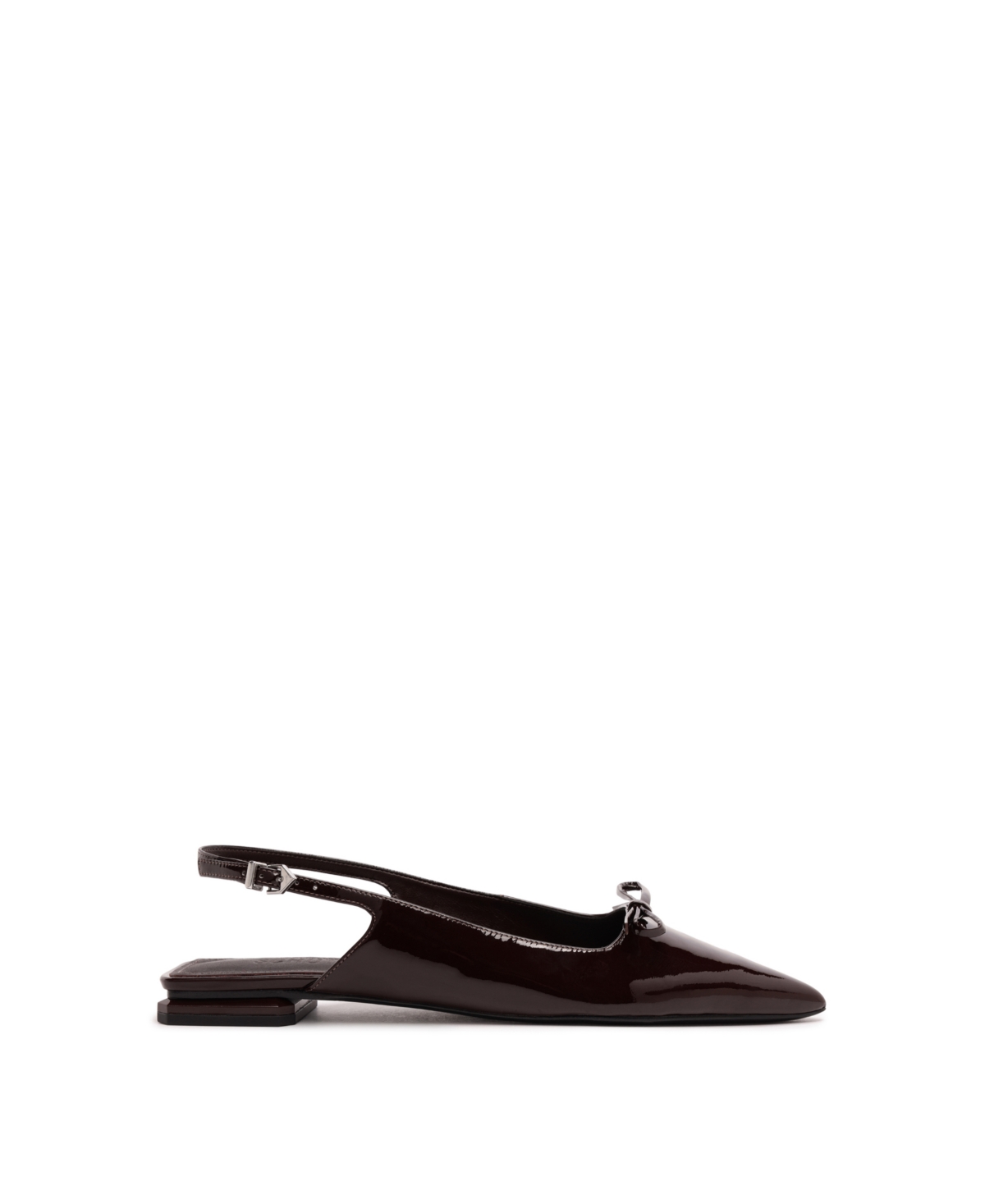 Schutz Violetta Sculpt Slingback Ballet Flat In Maplewood, Women's At Urban Outfitters In Black
