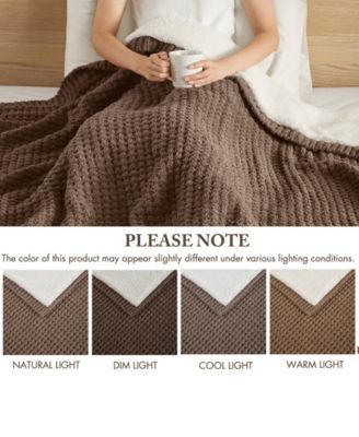 Rowan Waffle Knit Chenille Throw, 50" x 60"