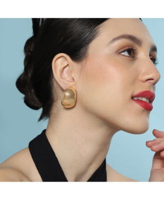 Women's The Circular-Plate Drop Earrings - Forest Green