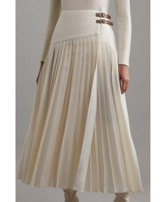 Women's Buckle Detailed Maxi Skirt