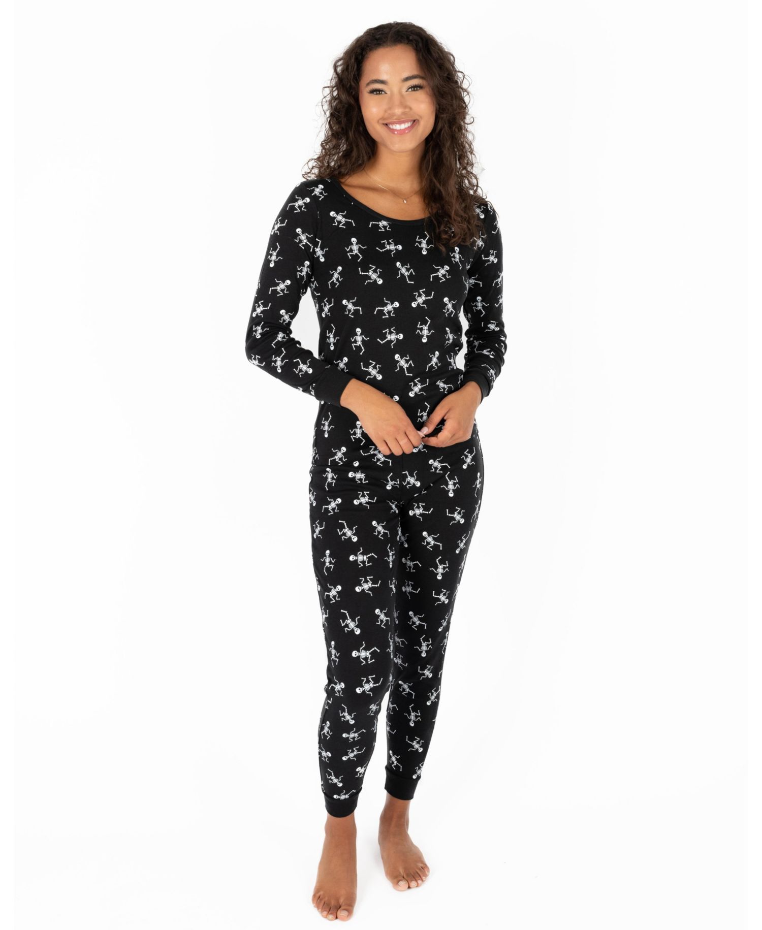 Women's Two Piece Cotton Halloween Pajamas