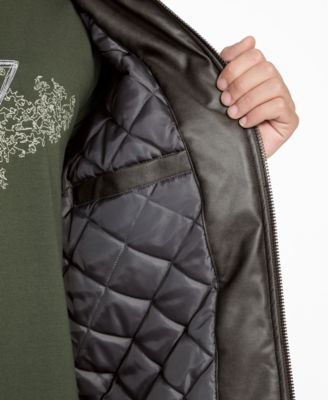 Men's Vintage Faux Leather Jacket