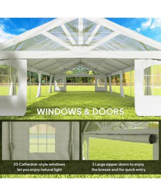 19.5' x 39' Heavy Duty Party Tent with 2 Doors and 20 Windows
