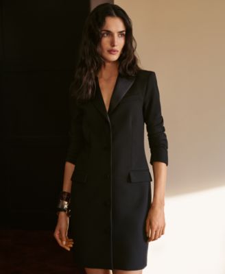 Women's Lapel Peak Detail Dress