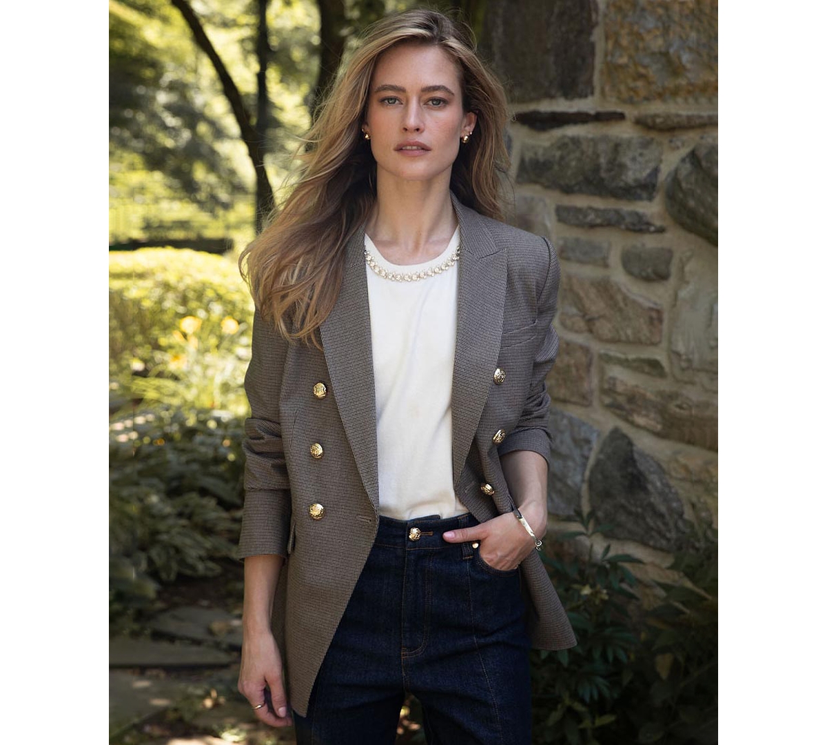 CeCe Women's Embellished Sleeveless Sweater