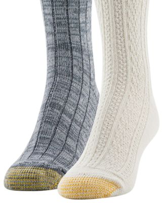 Women's 2-Pack Cable Knee High Socks
