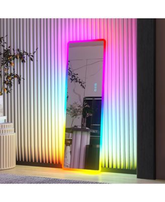 RGB LED Full-Length Mirror with Adjustable Ambient Light