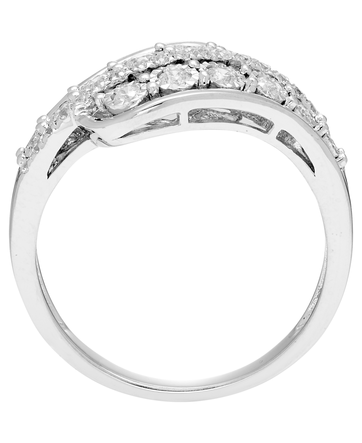 Macy's Diamond Ring (1/3 Ct. T.w.) In 10k White Gold In White