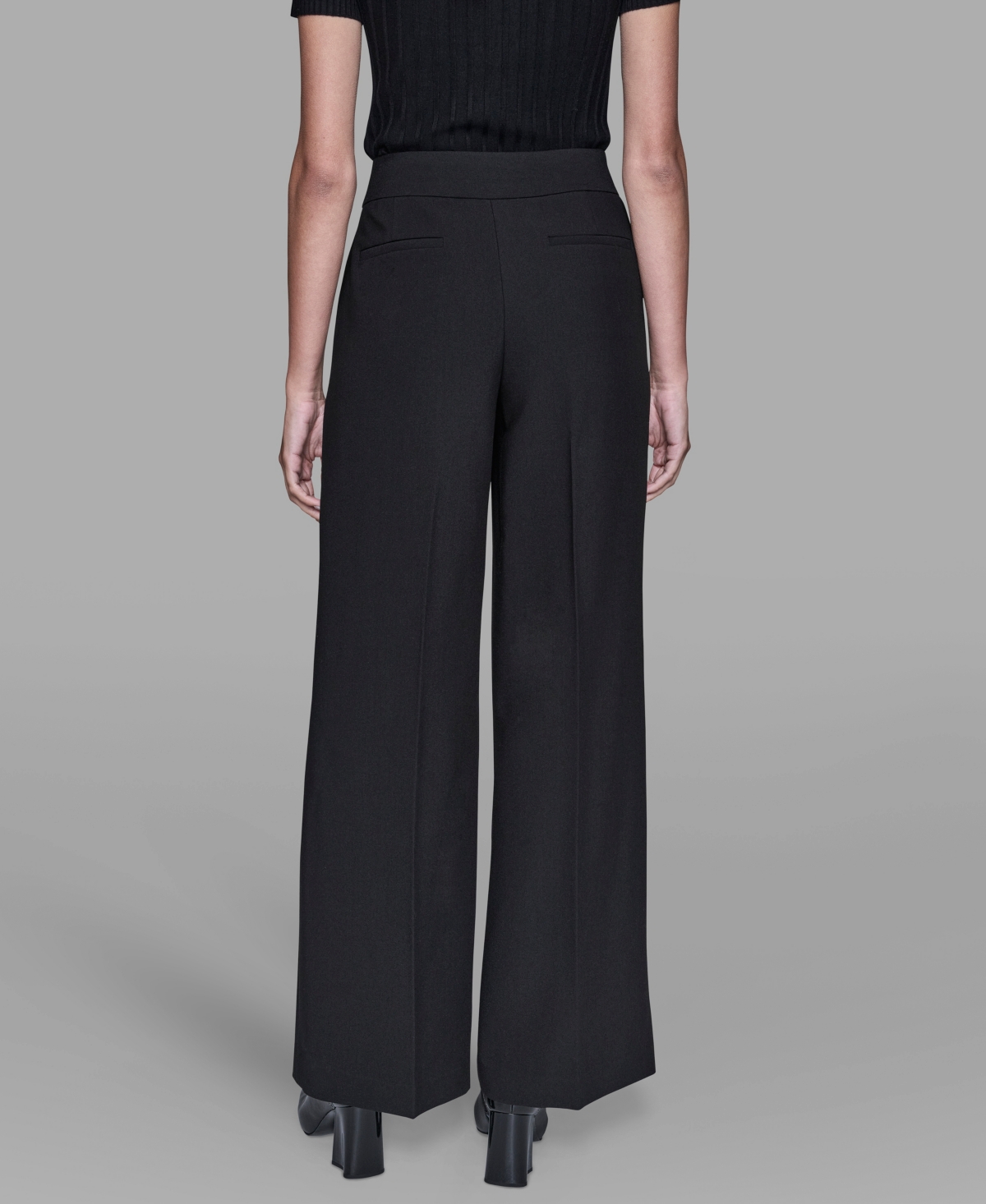 Karl Lagerfeld Women's Wide Leg Pants In Black