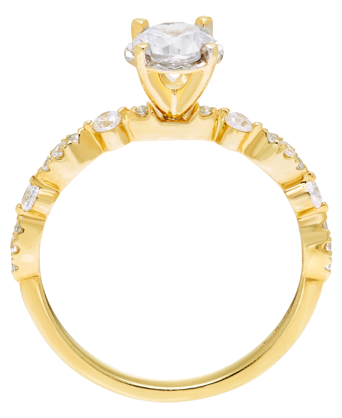 Macy's Diamond Bridal Set Ring (1 ct. t.w.) in 14k Yellow Gold