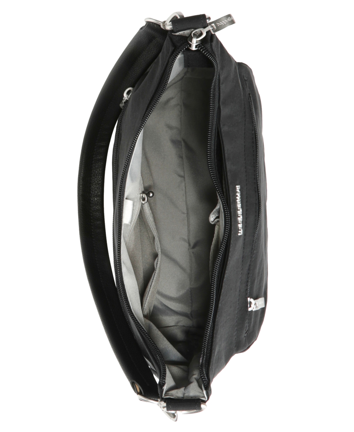 Baggallini Pocket Half Moon Bag In Black