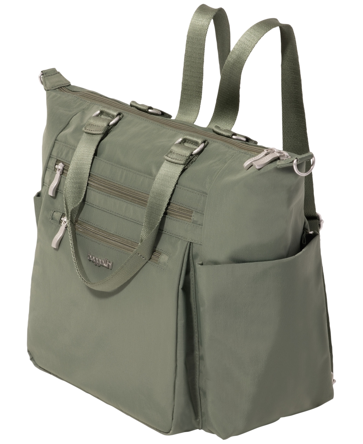 Baggallini Small Size Trifecta Convertible Backpack In Green