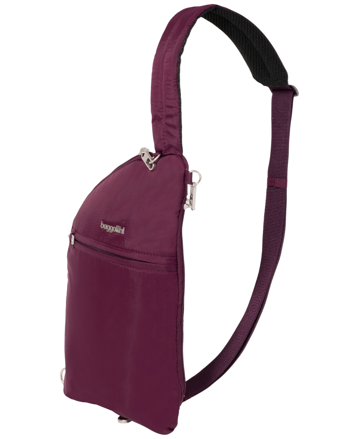 Baggallini Securtex Anti-theft Half Moon Sling In Purple