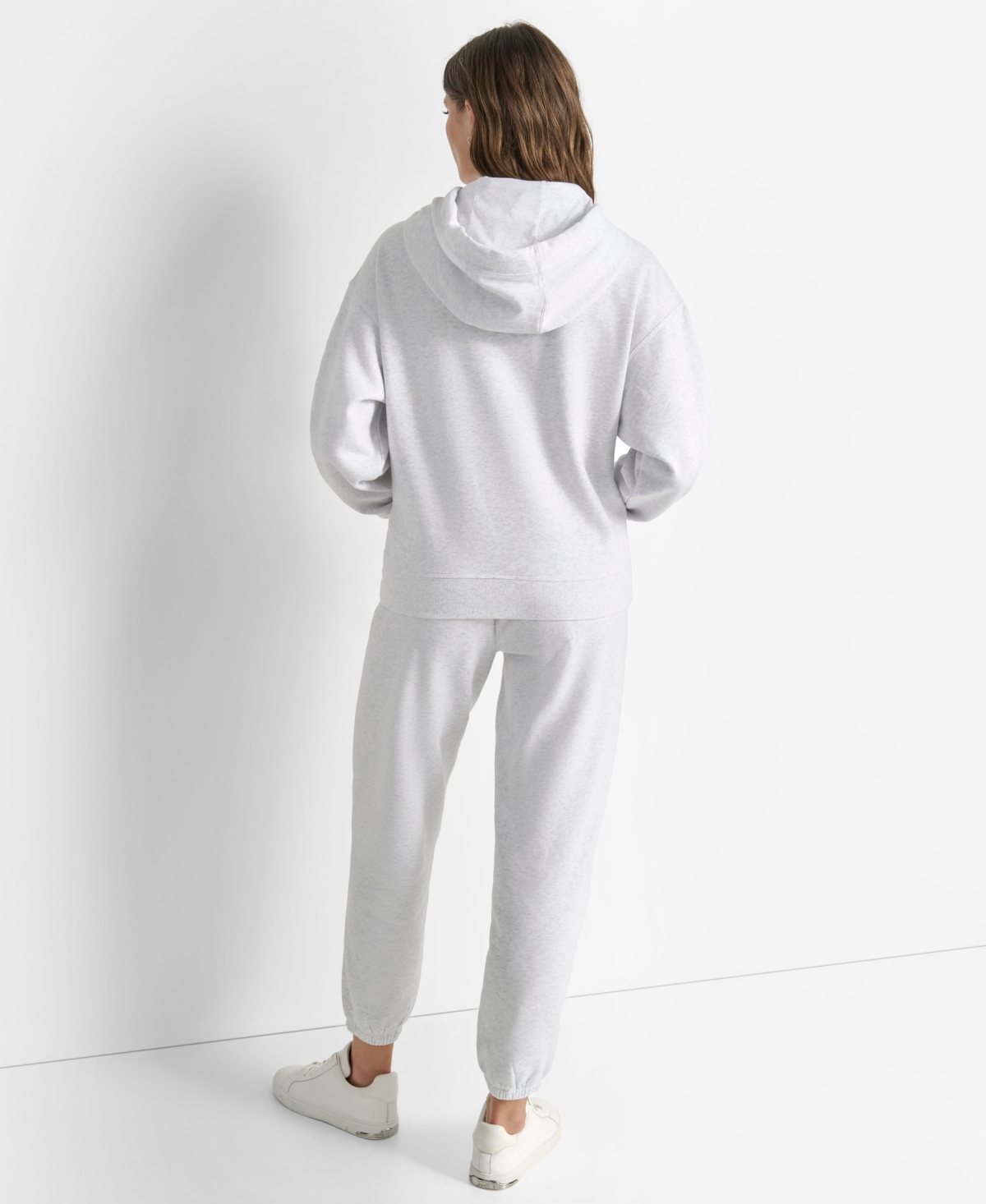 Dkny Women's Varsity Embroidered Logo Pull-on Hoodie
