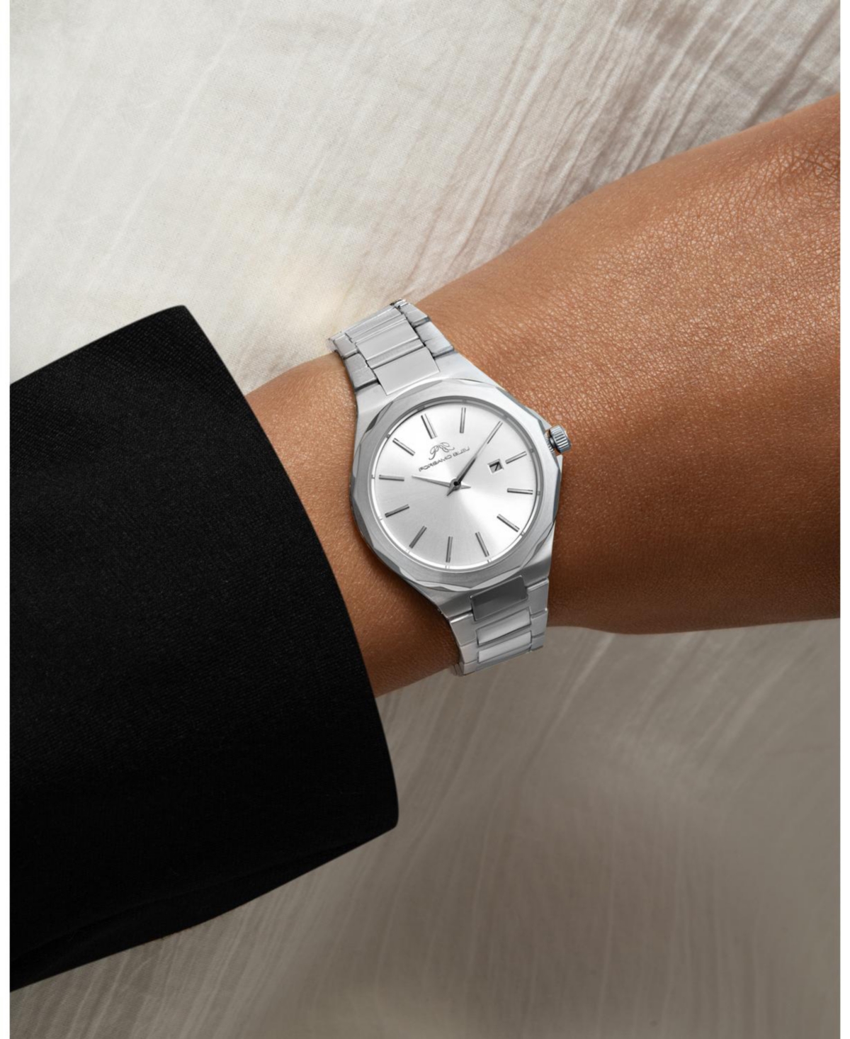 Victoria Stainless Steel Silver Tone Women's Watch 1241AVIS