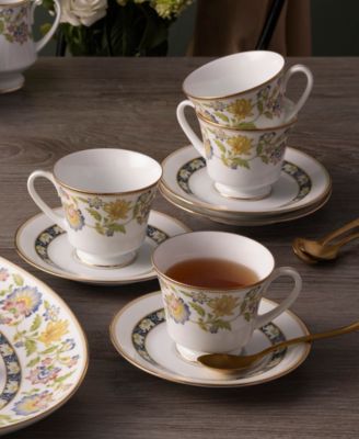 Tusker Garden Set of 4 Saucers, 6"