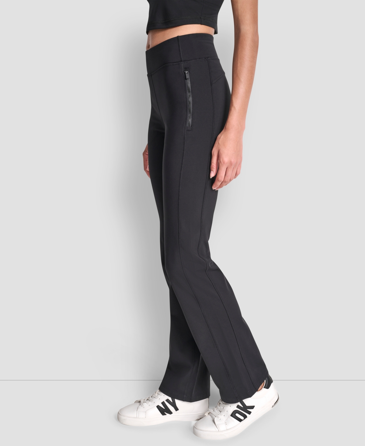 Dkny Women's High Waist Bootcut Pants In Black