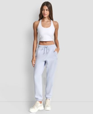 Women's Varsity Embroidered Logo Relaxed Pockets Pull-On Joggers