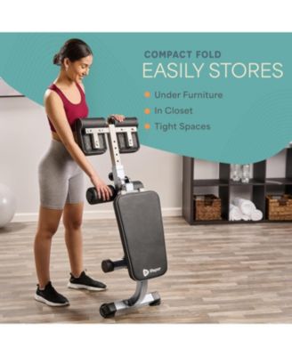 SculptTrainer Roman Chair – Adjustable Hyperextension Bench for Core, Back & Ab Workouts – Foldable Home Gym Equipment