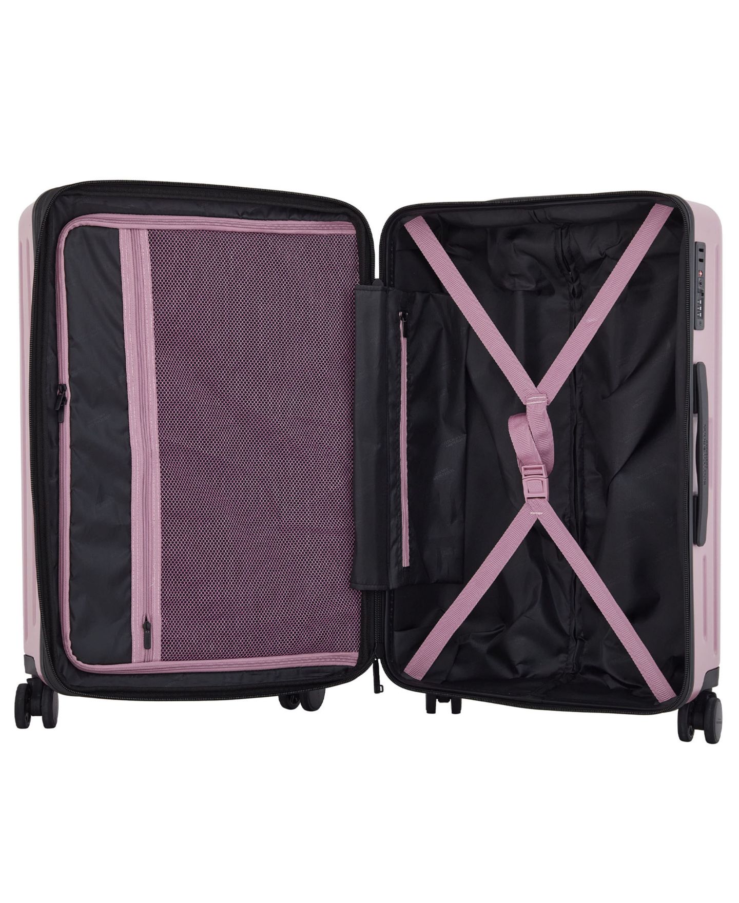 Чемоданы SCOTCH & SODA Eindhoven 3-Pc. Wing-On Rolling Hardside Luggage Set, цвет: Розовый — фото 11
