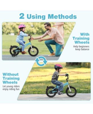 14-Inch Kids Bike for 3-5 Years Old Children Bicycle with Training Wheels