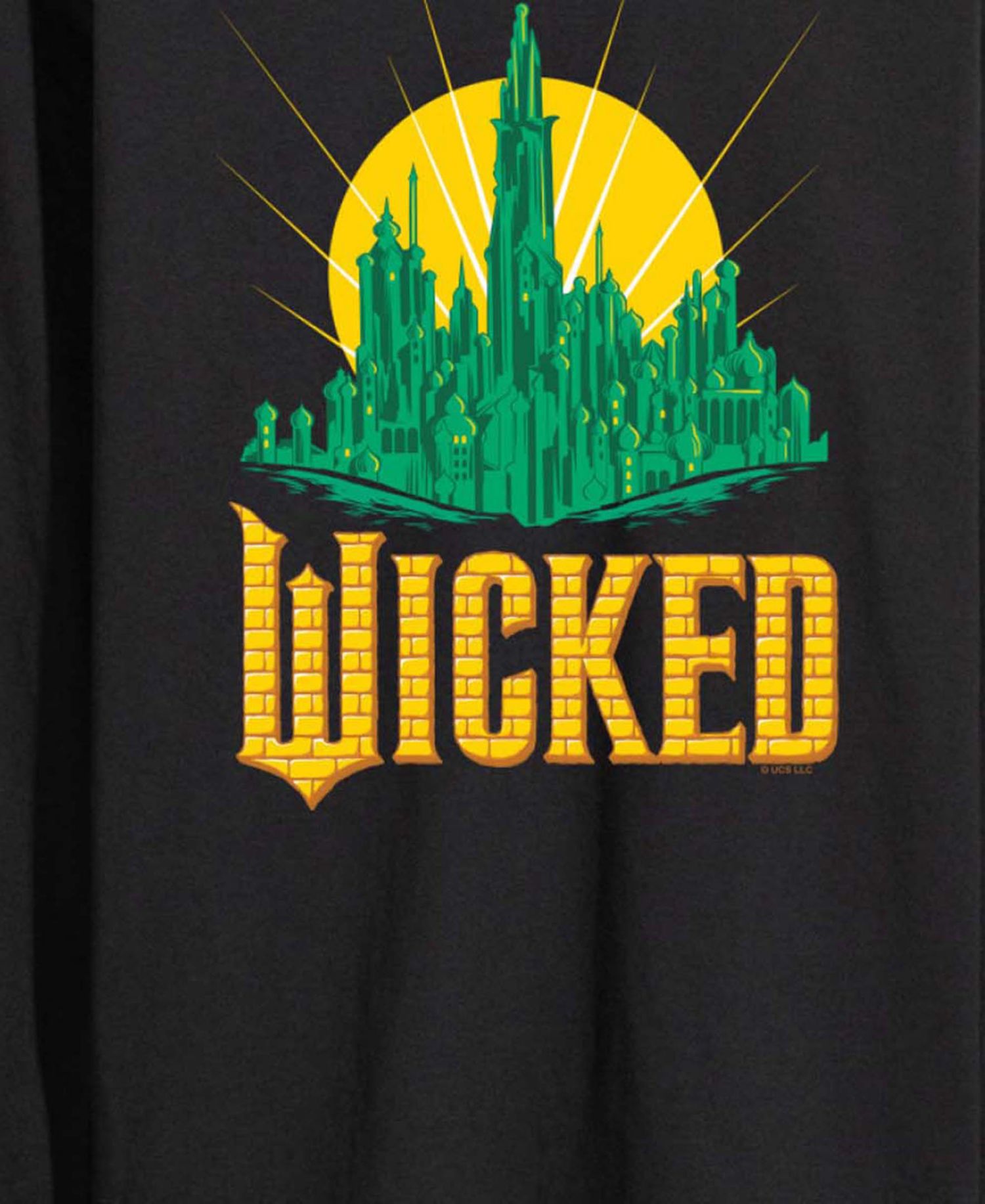 Men's Wicked Part 2 Emerald City Graphic Printed Long-Sleeve T-Shirt