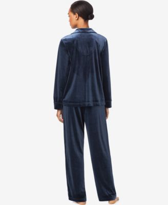 Women's Long Sleeves Notch Collar Pajama Set