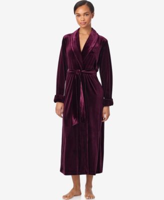 Women's Long Sleeves Shawl Collar Robe