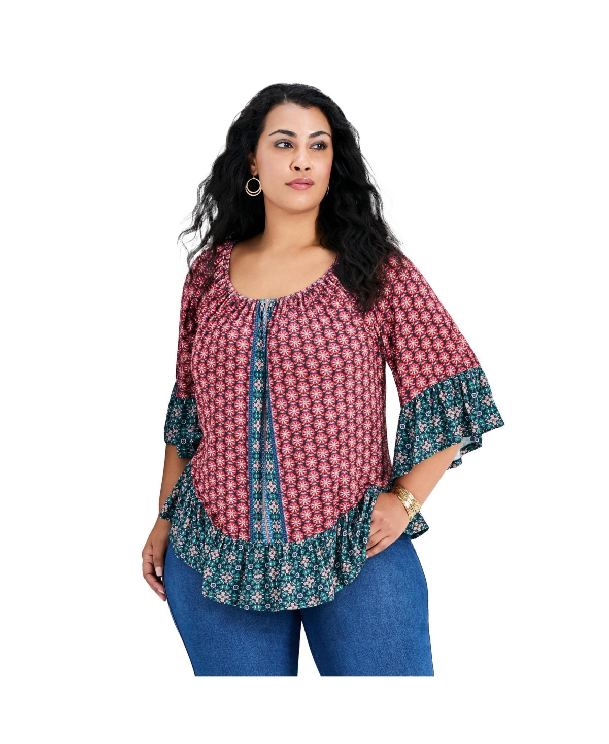 Avenue Women's Serenity Ruffle Top