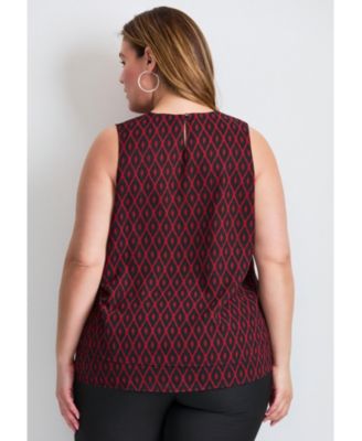 Women's Tops & Tees Sleeveless Double Layer Swing Tank