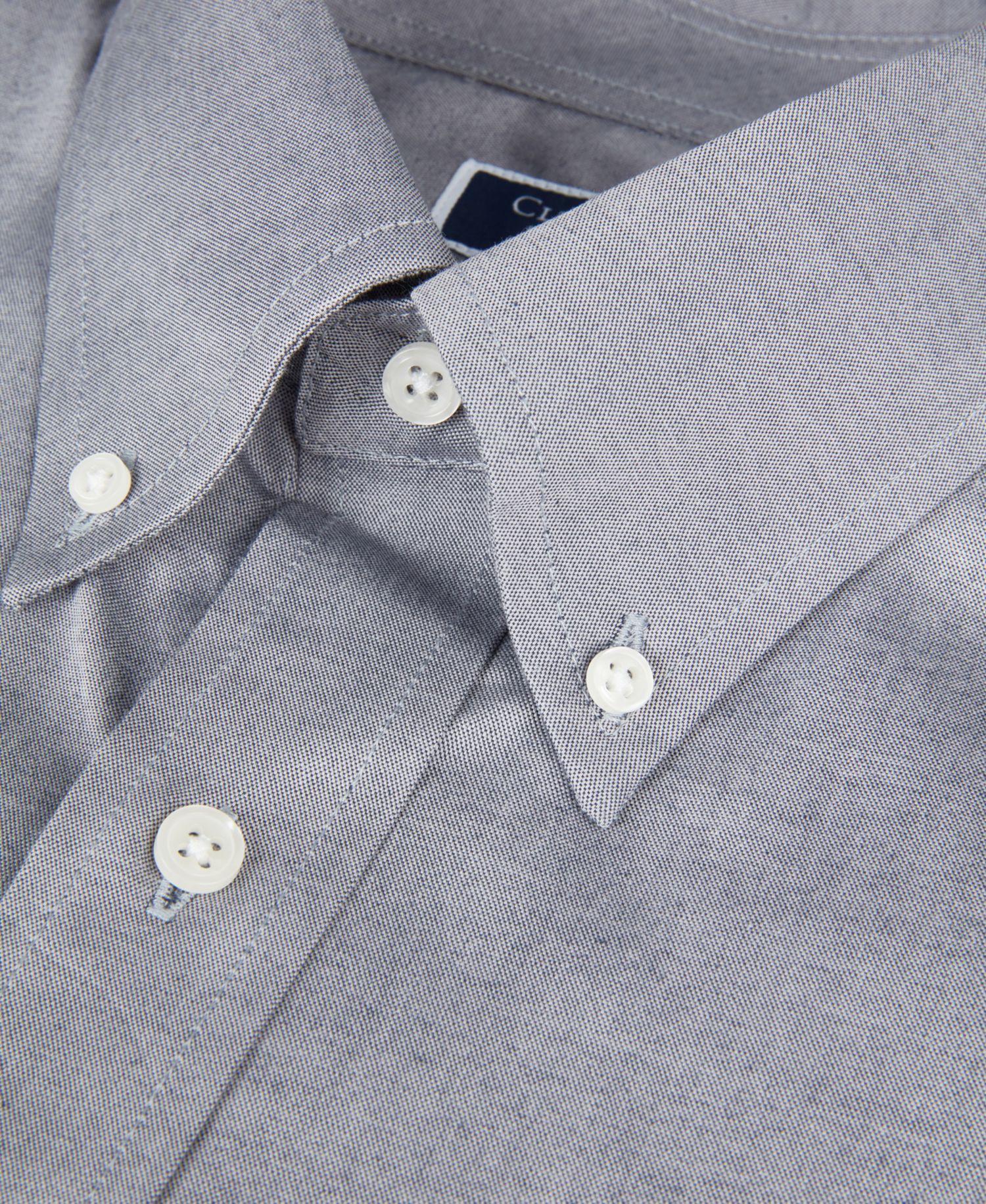 Men's Pinpoint Button Front Solid Dress Shirt