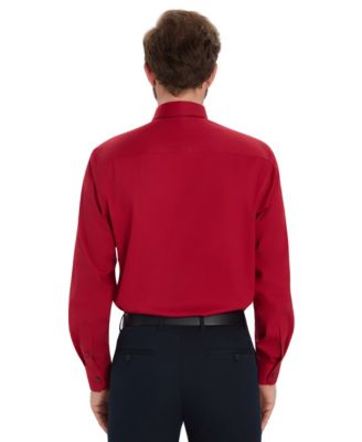 Men's Solid Slim-Fit Dress Shirt